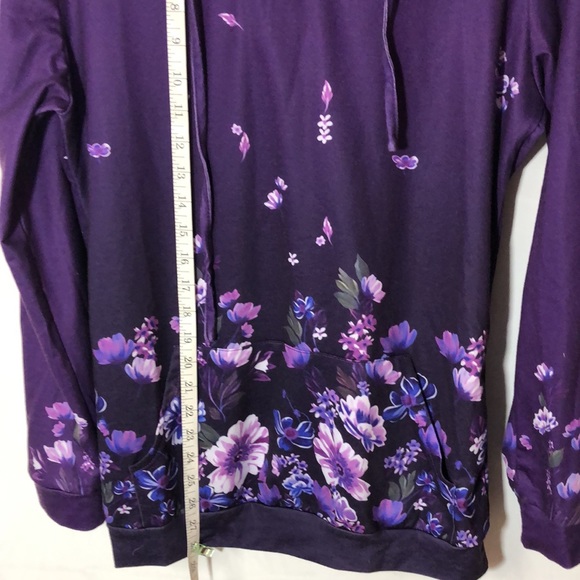Unbranded purple floral hoodie - Picture 10 of 10
